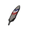 Haike International Flag Feather Embroidery Velcro Armband Patch: USA, France, Russia