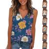 Women's Fashionable And Casual Everyday Versatile Floral Print Slim Vest Top