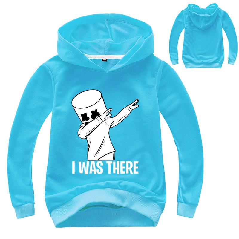 Neue Kinder Frühling Herbst 2 Teile Mode Dj Marshmellow Kinder Kapuzenpullover Pullover+Hosen Sets 3-13 Jahre Jungen und Mädchen Trainingsanzug Kleidung