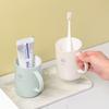Nordic Style Plastic Toothbrush Holder Cup With Handle Modern Bathroom Mouthwash Cup For Home Hotel Travel