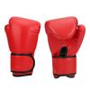 Professional PU Leather Sparring Gloves Breathable Sanda Sparring Sandbag Mitts Training EquipmentRed