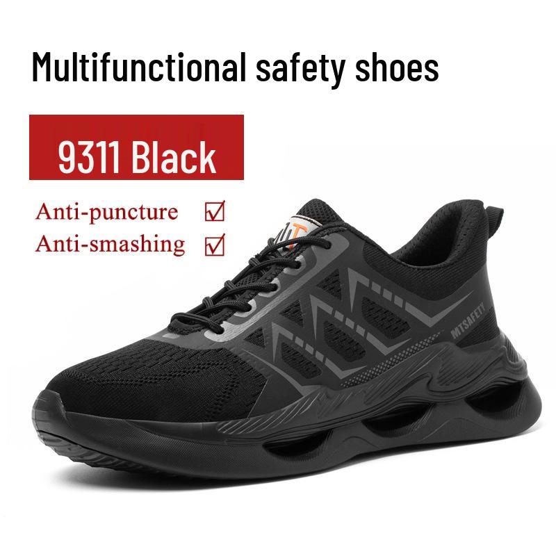 

New High-Top Safety Shoes: Slip-Resistant, Oil-Resistant, Anti-Smash, Anti-Puncture, Wear-Resistant with Rotary Buckle, Comfortable for Long Standing.
