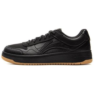 Li Ning Tianji Slip Resistant Cushioning Abrasion Resistant Lightweight Low Top Skateboard Shoes Men's Black AGCV089-4