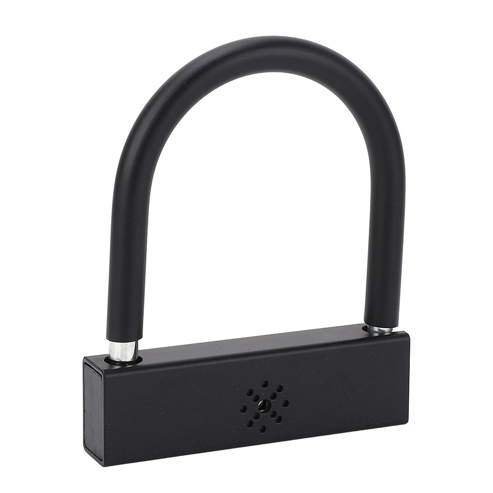 

Мотоциклетный U-замок Высокая безопасность Защита от кражи Громкая сигнализация 110 дБ Металлическая конструкция Мотоциклетный замок для