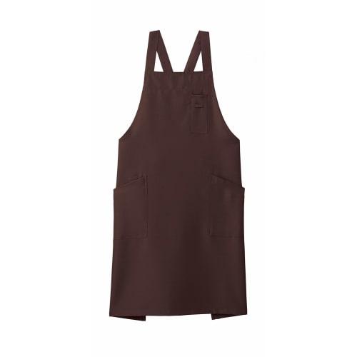 

Faith Mix Bonmax FK7163 Back Cross Bib Apron, Size 5 Brown, One Size Fits All