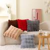 Tuscany Faux Rabbit Fur Light Luxury Bedside Backrest Cushion Cover