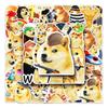 50 Doge Graffiti Personalized Spoof Emoji Pack Guka DIY Skateboard Mobile Ticket Stickers Waterproof