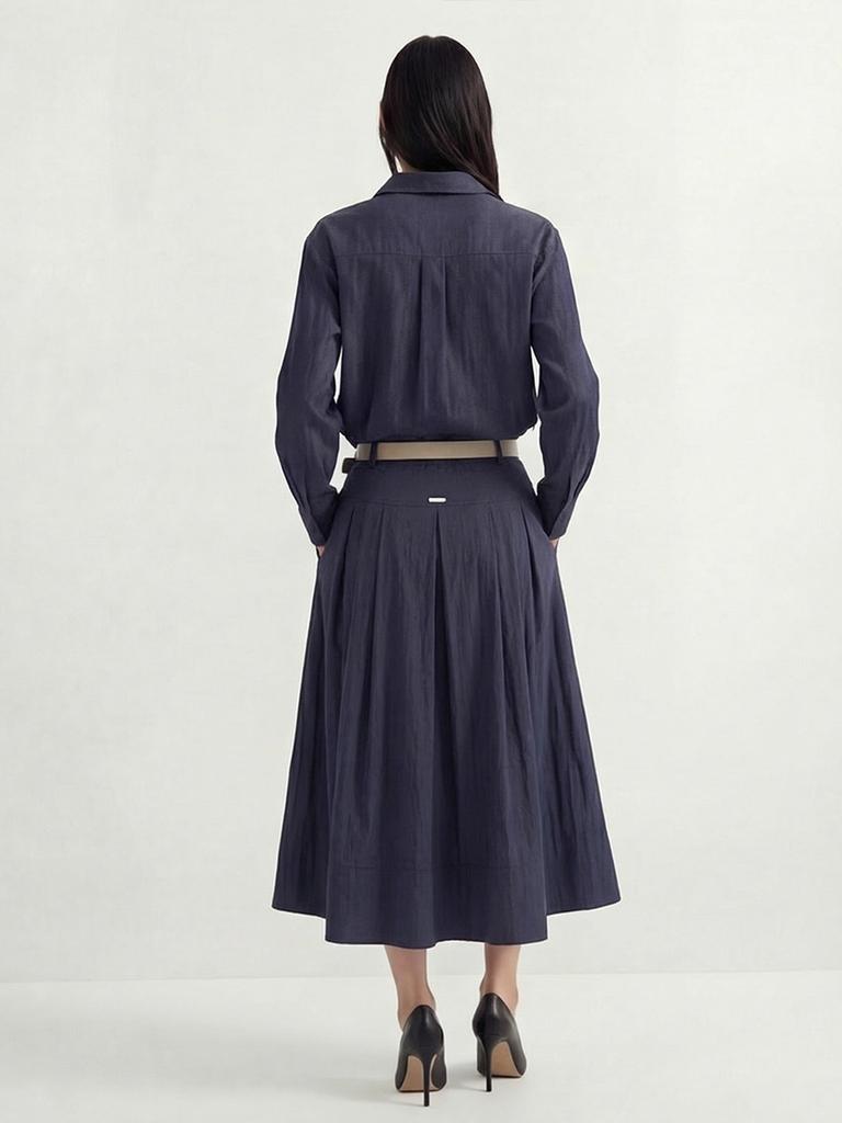 ACUD Glossy Set-Up Two-Piece _Denim