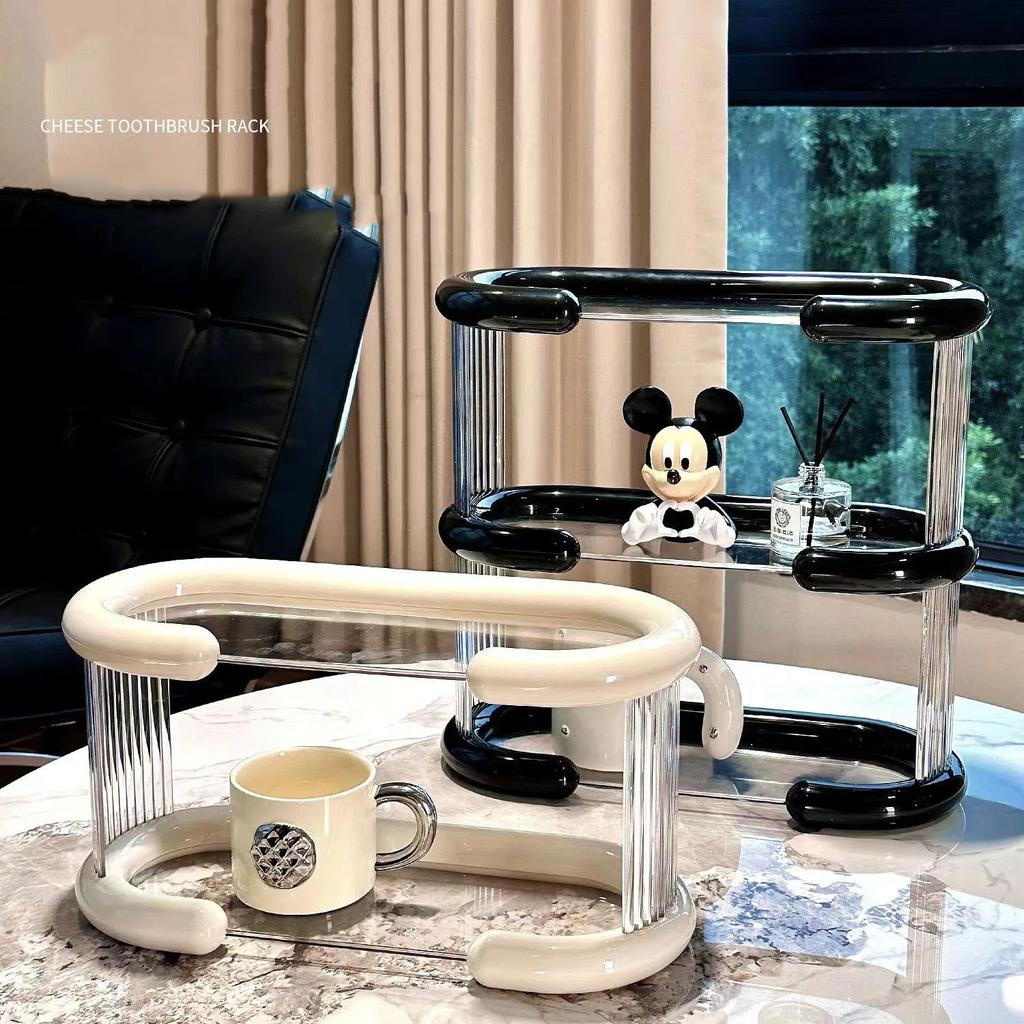 2/3-Tier Acrylic Makeup Shelf Stylish Perfume Storage Display Rack Spice Rack Organizer for Kitchen Makeup Organizer for Vanity