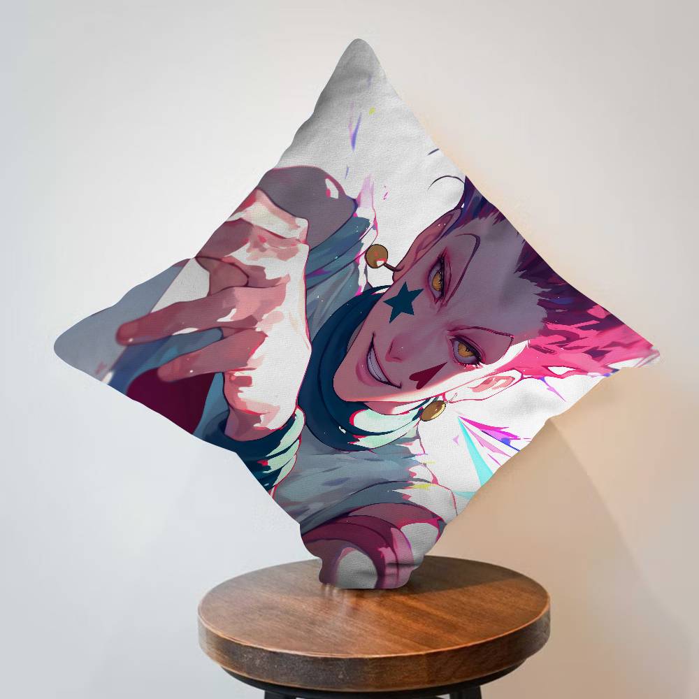 Anime Hisoka Hunter X Hunters Maple Design Cushion Cover Happy Autumn Harvest Decor Holiday Decorati Pillow Cover