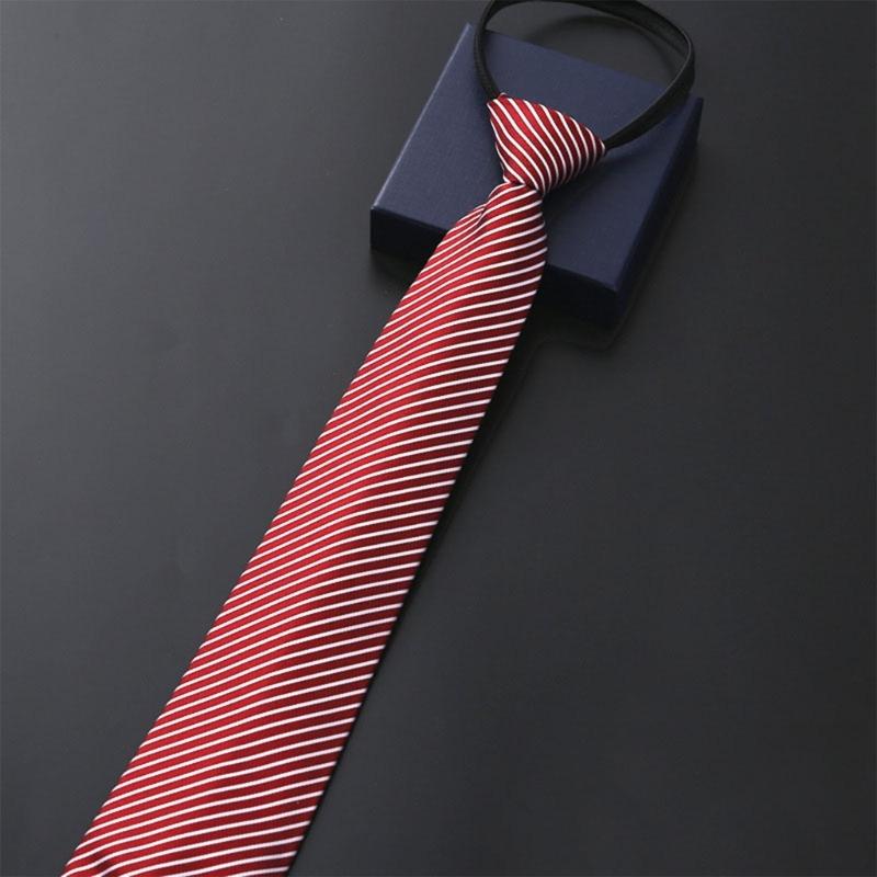 Male Zipper Design Neck Tie for Business Necktie Formal Suit Accessories