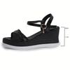 Women's Wedge Heel Sandals Thick-soled Fish Mouth Sandalias Summer Peep Toe High Heels Sandals for Women Roman Sandalias