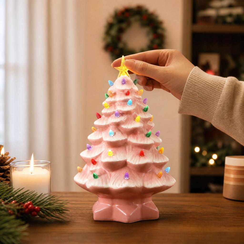 Christmas Tree Cover Decorative US Socket Cover for Holiday Home Wall Decor