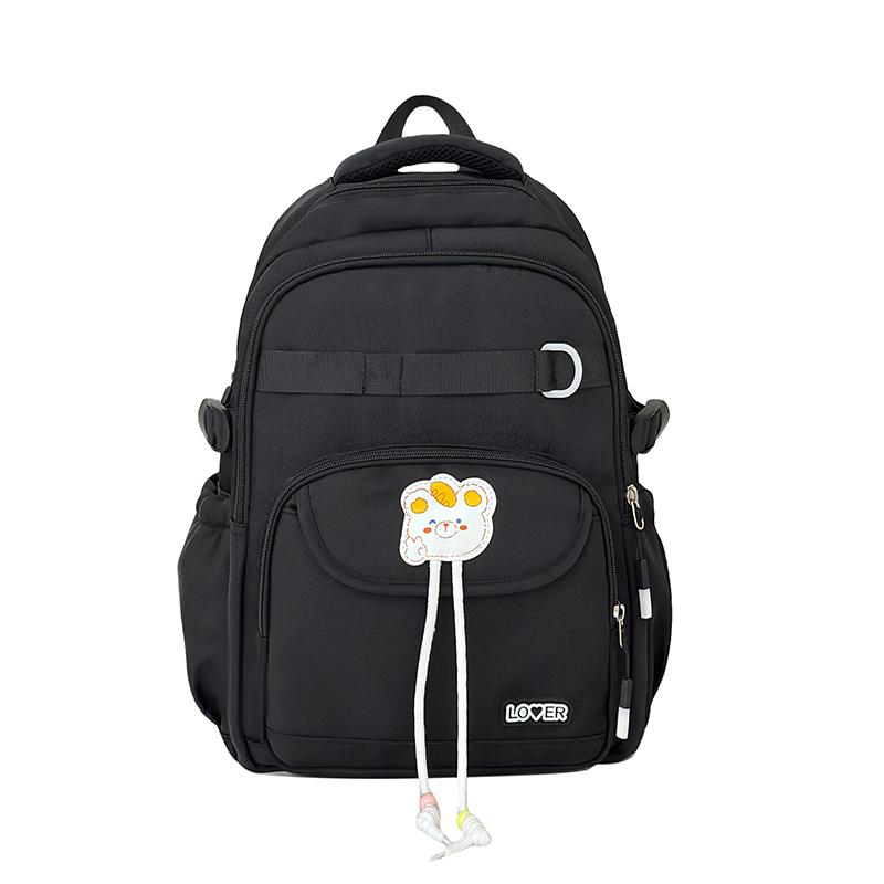 

Cartoon Bear Backpack High School Students Light Backpack чёрный