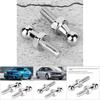 2PCS Vis à Tête Boule Argentée 10mm Connecteur Raccord pour Ressort à Gaz Universel Pour Tous les Vérins à Gaz de Voiture