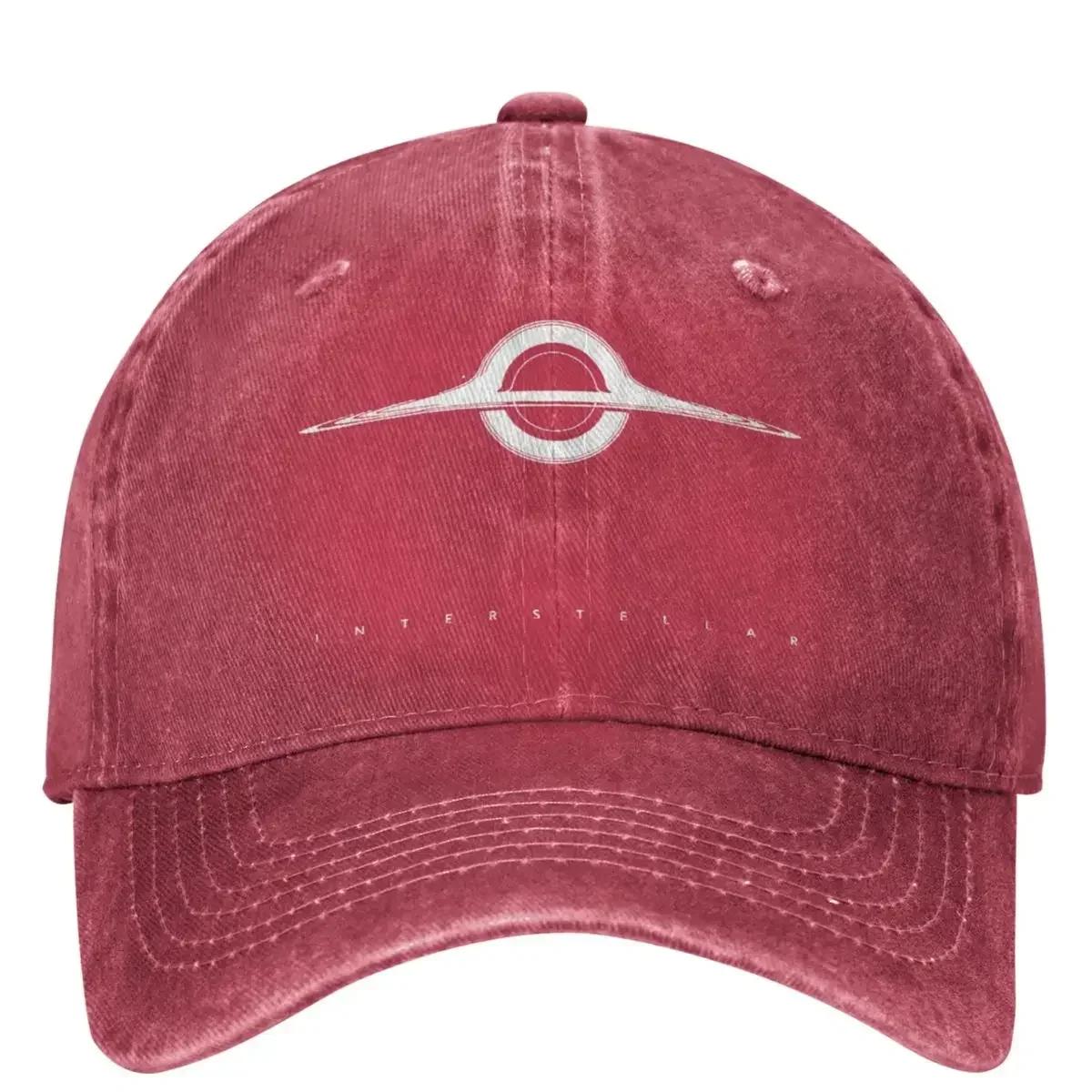 Interstellar Wormhole Black Hole Baseball Caps Outfit For Unisex Vintage Distressed Washed Hats Sun Cap Adjustable One Size