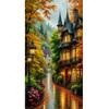 Diy Large Size Beautiful Street Scenery Diamond Painting Art Kits 5D Full Diamond Mosaic Embroidery Rhinestone Picture Wall Decor J3990