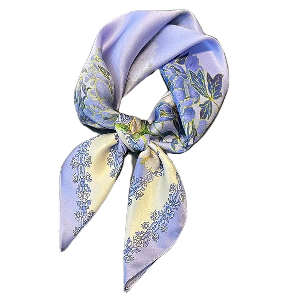 Soft Square Scarf For Women 70cmx70cm Neckerchief Lightweight Head Wrap Neck Bandana Decorative Bag Strap Accessory