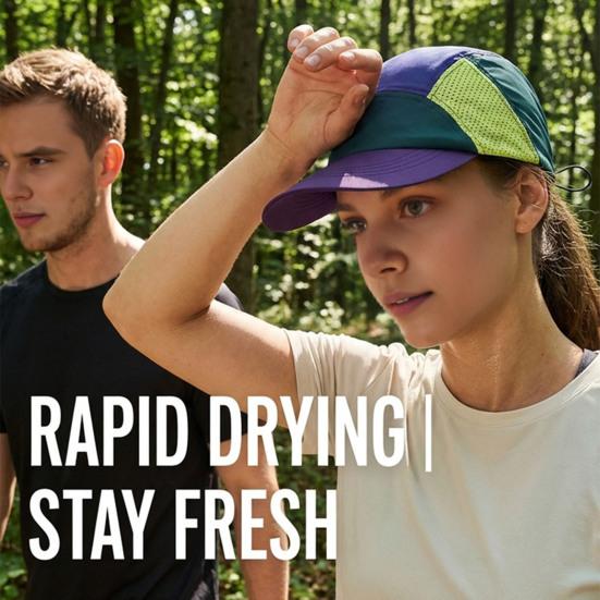 Quick-Dry Running Hat for Men & Women, Cooling Hat UPF 50+ Thin Baseball Cap, Lightweight Breathable Mesh Sport Hat