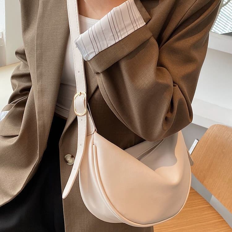 Ladies Casual One Shoulder Crossbody Dumpling Bag