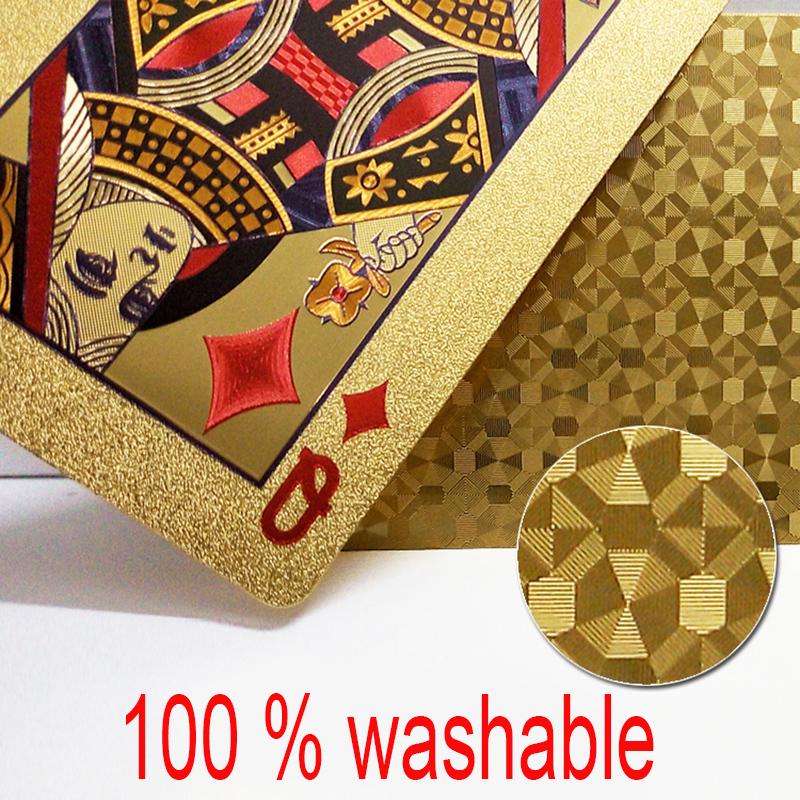 24K Gold 24K Gold Cards Playing Cards Magic Cards Washable Poker Cards Gold Playing Cards Deck Gold Foil Playing Cards Game for Magic Show Waterproof Gold Foil Poker Cards with Wooden Gift Box 24K Gold 24K Gold Cards Playing Cards Magic Cards Washable Poker Cards Gold Playing Cards Deck Gold Foil Playing Cards Game for Magic Show Waterproof Gold Foil Poker Cards with Wooden Gift Box