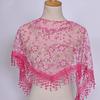 Women Triangle Bohemian Floral Tassel Scarves Shawl Female Spring Summer Headband Scraves