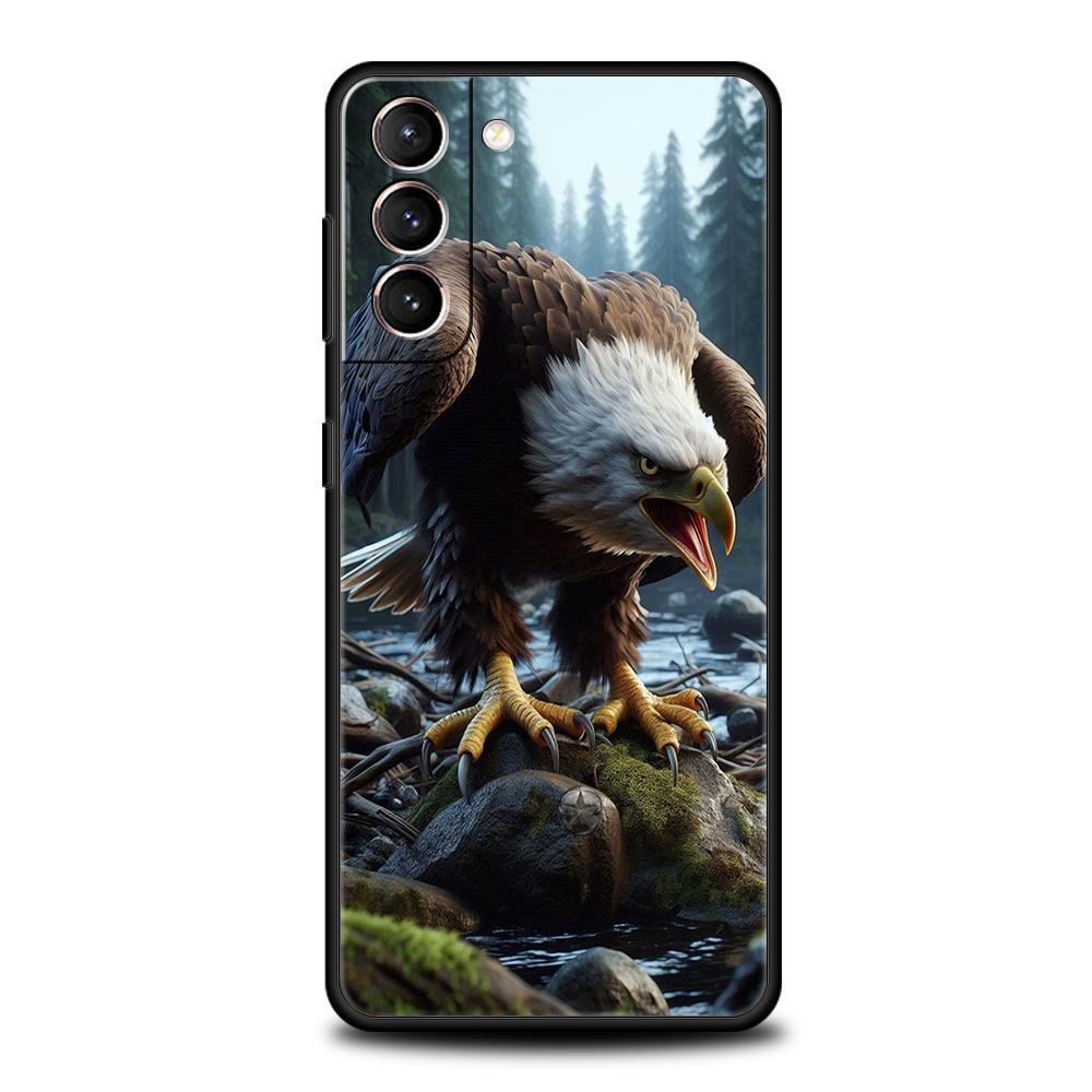 Eagle Phone Case For Samsung Galaxy S25 Edge S24 S23 S22 Ultra S20 S21 FE 5G S10 S9 Plus S10E Soft Cover