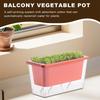 Balcony Vegetable Pot Narrow Rectangular Succulents Trough Planting Flower Pot Home Window Lazy Self-watering Flower Pot