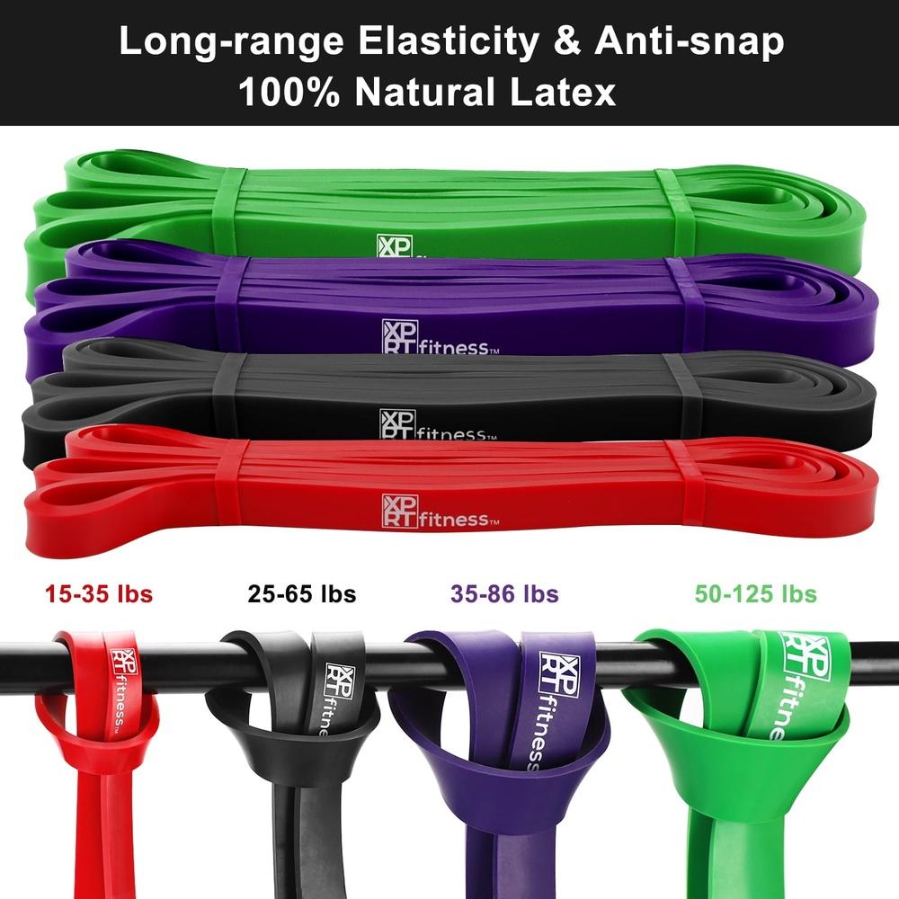 Pull Up Resistance Band 35-85lbs Powerlifting Stretch Mobility Training Workout Equipment Anti-Snap Latex Fitness Tool