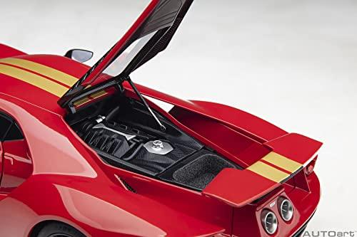 AUTOart 1/18 Scale Ford GT Alan Mann Heritage Edition Red/Gold Stripes Finished Product