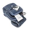 Vintage Denim Bag Multi-functional Chest Bag Women Backpack