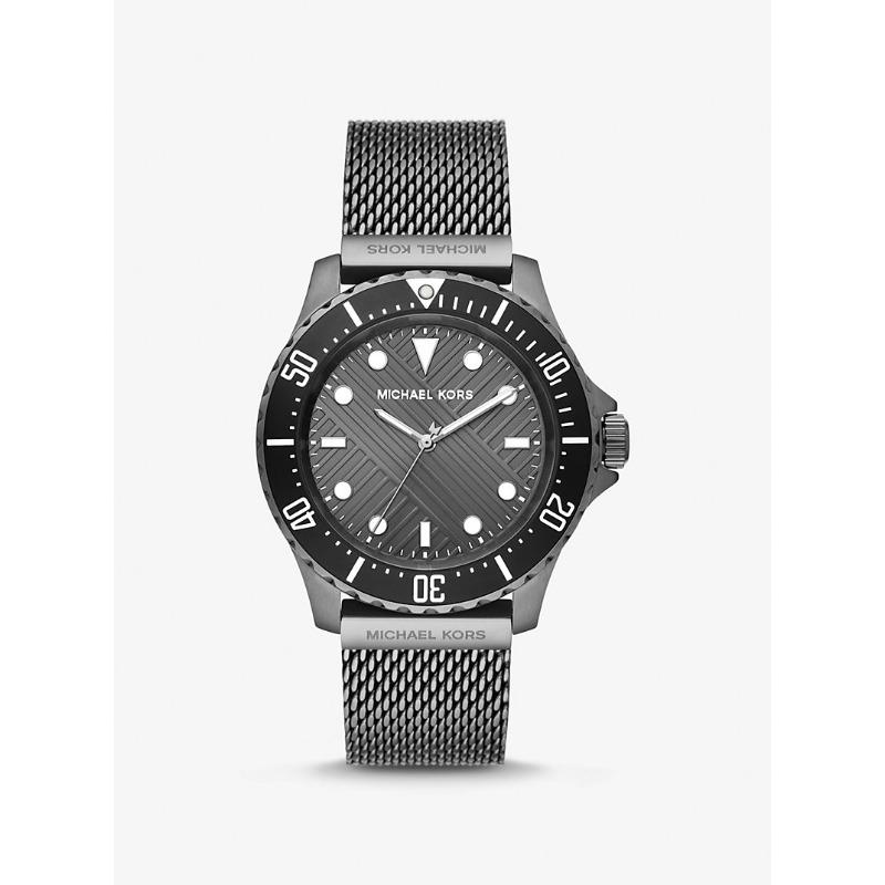 Michael Kors Oversized Slim Everest Gunmetal Mesh Watch MK9093 чёрный