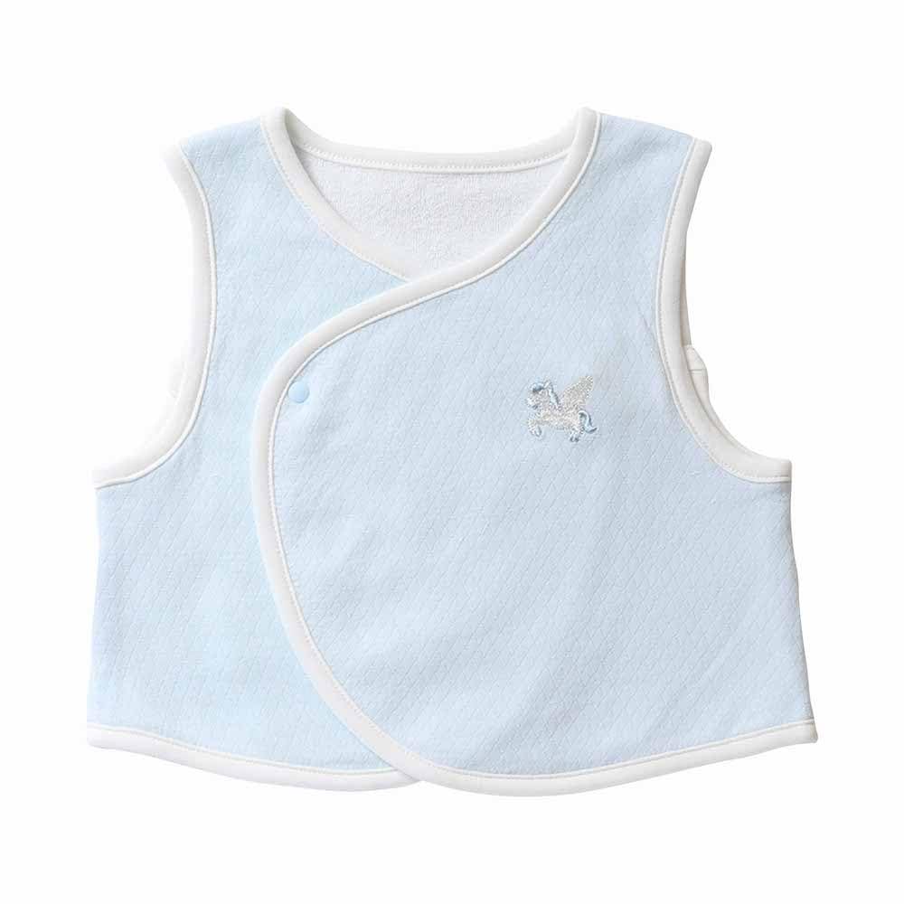 

Cream de Coco Diamond Face Pegasus Embroidered Vest for and Sizes 50cm and Warm and 13210 Newborns, 100% Cotton, Pink, Blue, White, Cute, 60cm, синий