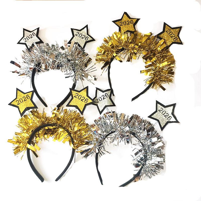 Christmas Star Hair Hoop Festival Headbands For Women Girls Holiday Celebration