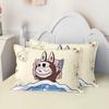 Cute Rabu Cloth Quilt Cover Pillow Case Cartoon Bedding Set 2/3pcs Single Double Bed Bedroom Decoration, Boy Girl Gift