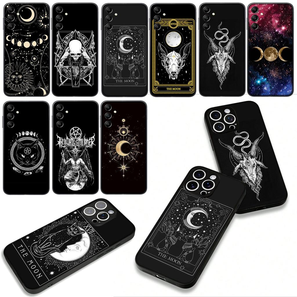 Witch Moon Tarot Divine Skull Phone Cover Case for Xiaomi Redmi Note 15 11 9 10 Pro Plus A5 9A 9T 10A 10C 9C NFC 15C 8T Casing