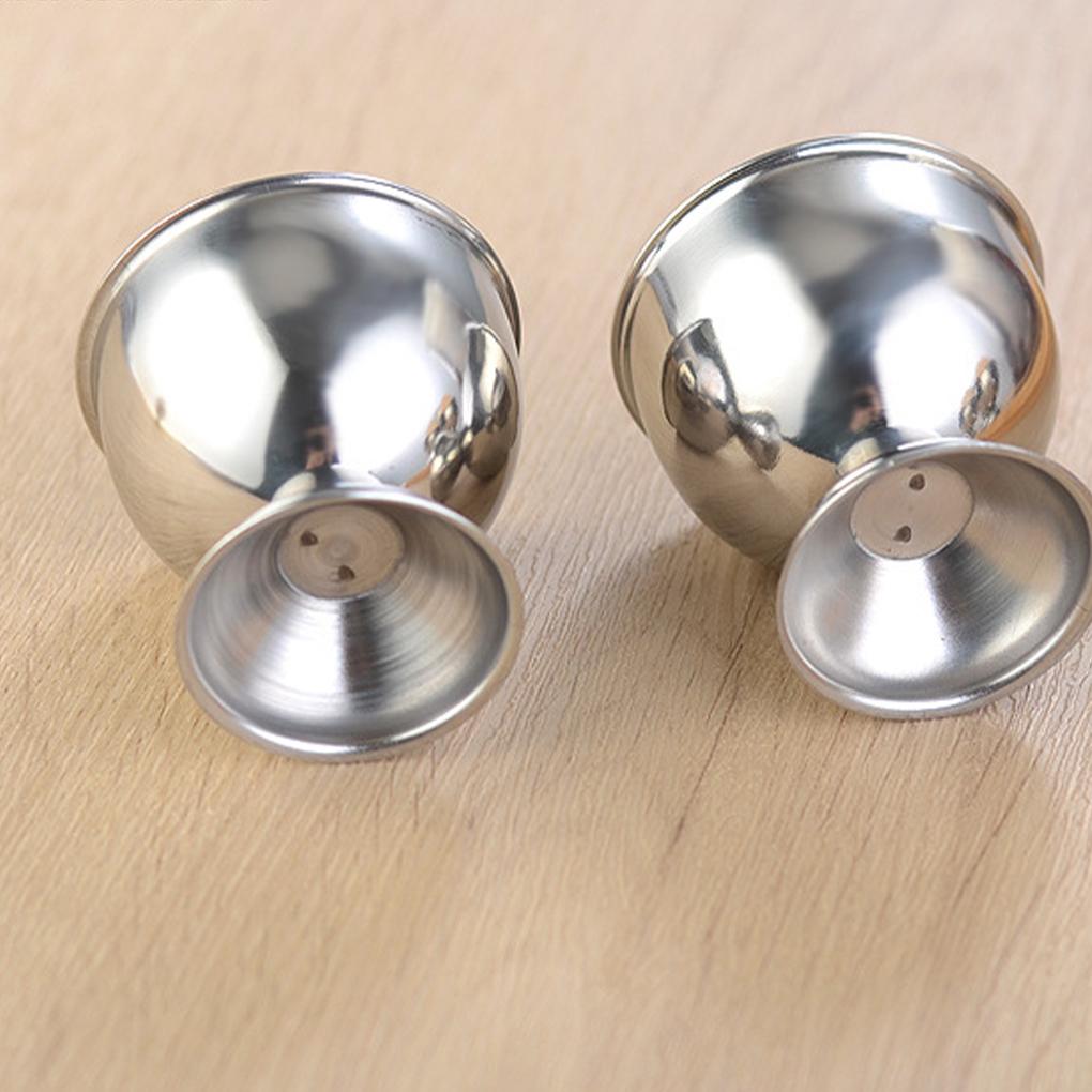 Stainless Steel Eggs Cup Strong And Durable For Boiled Eggs Stainless Steel Boiled Egg Cups