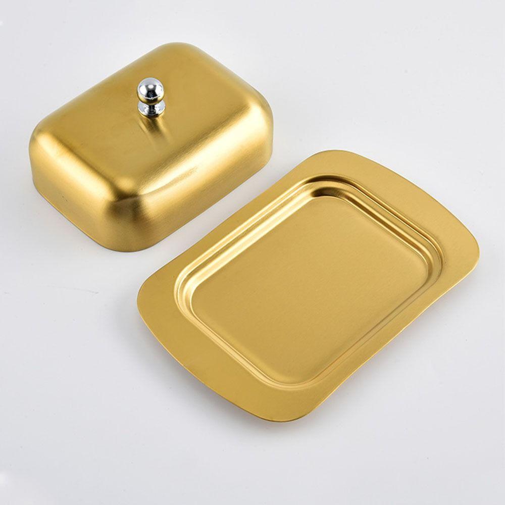 Food Grade Butter Tray with Lid Butter Storage Box Retro Cheese Container Kitchen Use