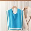 Solid Color Neck Shawl Warm Detachable Collars Scarf New Knitted Shawl  Autumn Winter