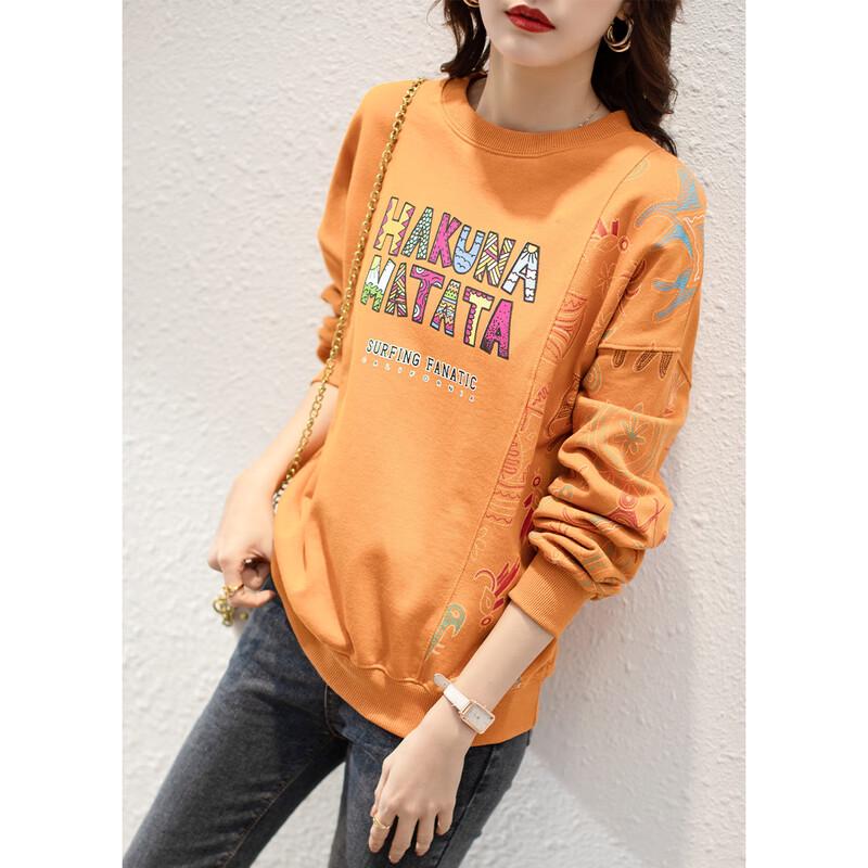 Firstview Women's Urban Casual Long-Sleeve Sweatshirt