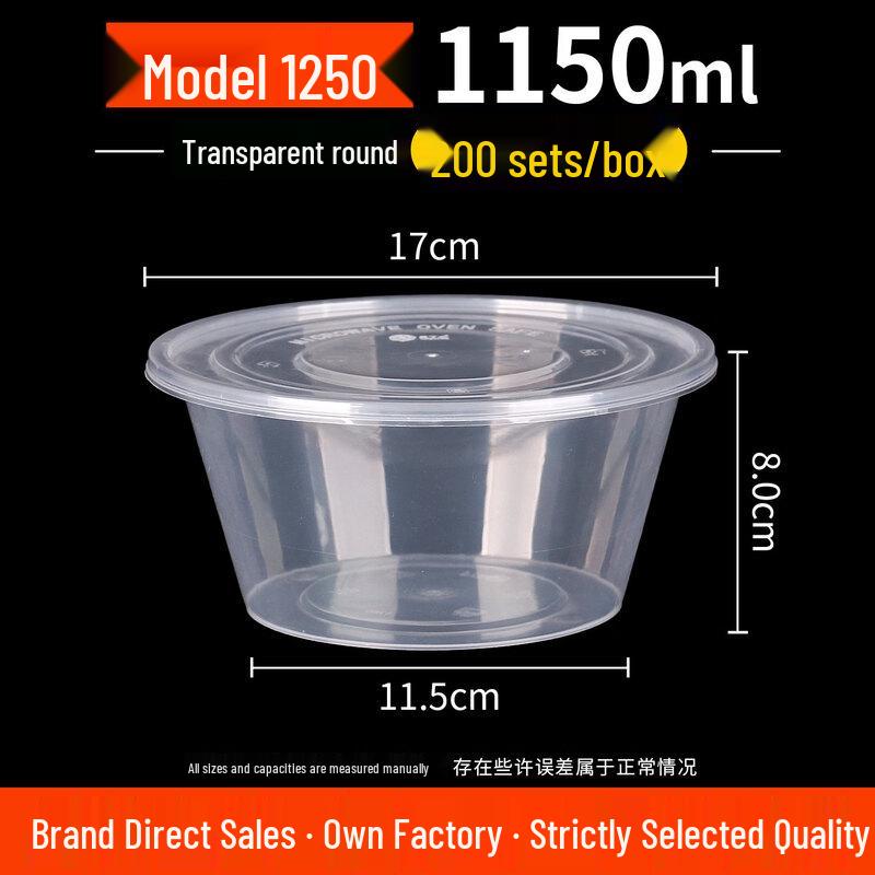 Biaoxing Disposable Round Rice Bowl with Lid