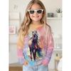 Girl Clothes Fashion Horse 3D Print Kids Long Sleeves T-Shirt Loose Casual Autumn Tops Outdoor Comfortable Children's Clothing