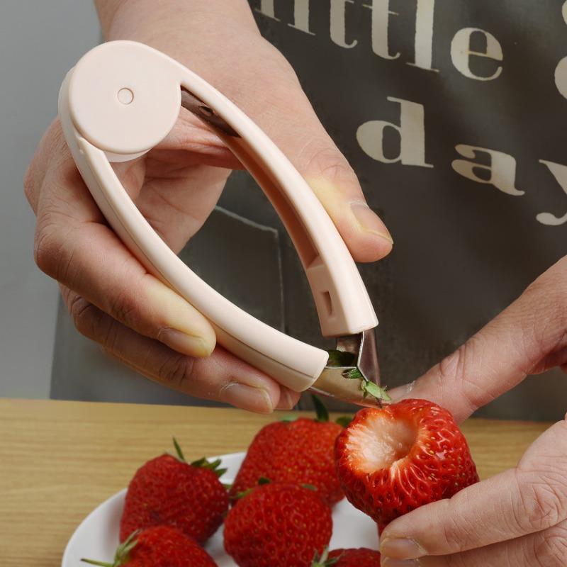 Stainless Steel Pineapple Eye Remover Pointed Strawberry Clip Pineapple Peeler Fruit Strawberry Stem Remover