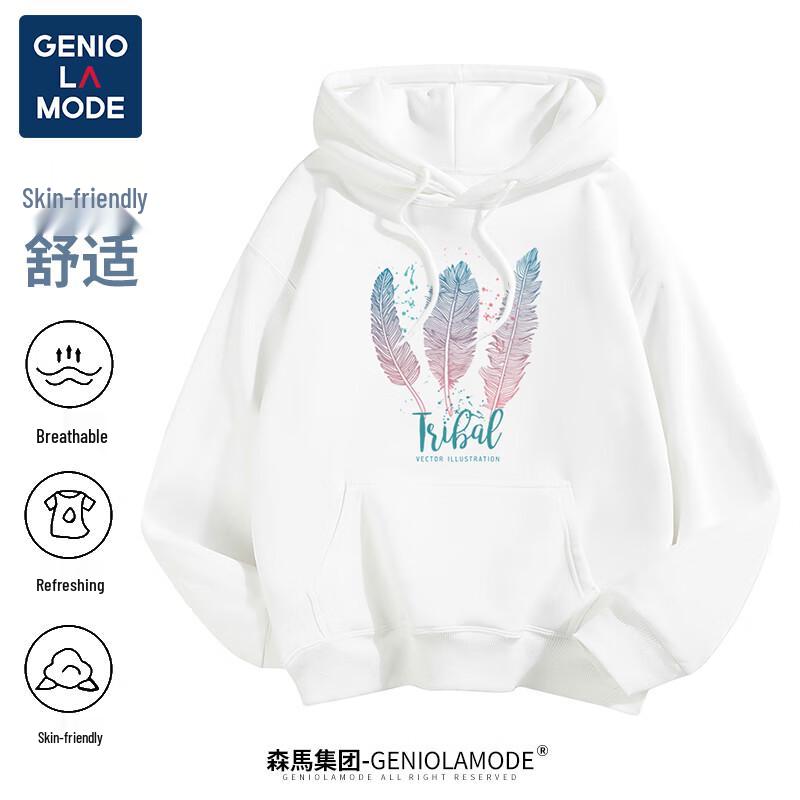 GENIOLAMODE Men's Streetwear Heavyweight Crewneck Sweatshirt