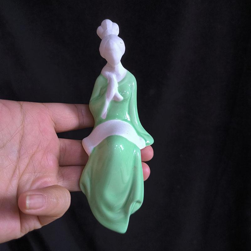 1x 16cm Dehua Porzellan Heimschmuck Klassische Damen Heimdeko Dekoration Kreative Keramik Tee Wohnzimmer Figuren