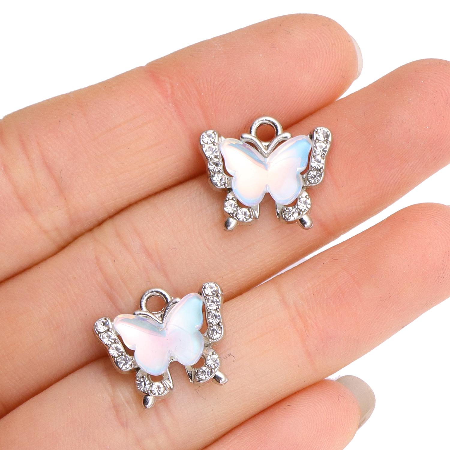 

5 шт. Шармы в виде новой луны, звезды, сердца, модные подвески из сплава в стиле Y2K для DIY, для изготовления ожерелий, браслетов и ювелирных изделий ручной работы