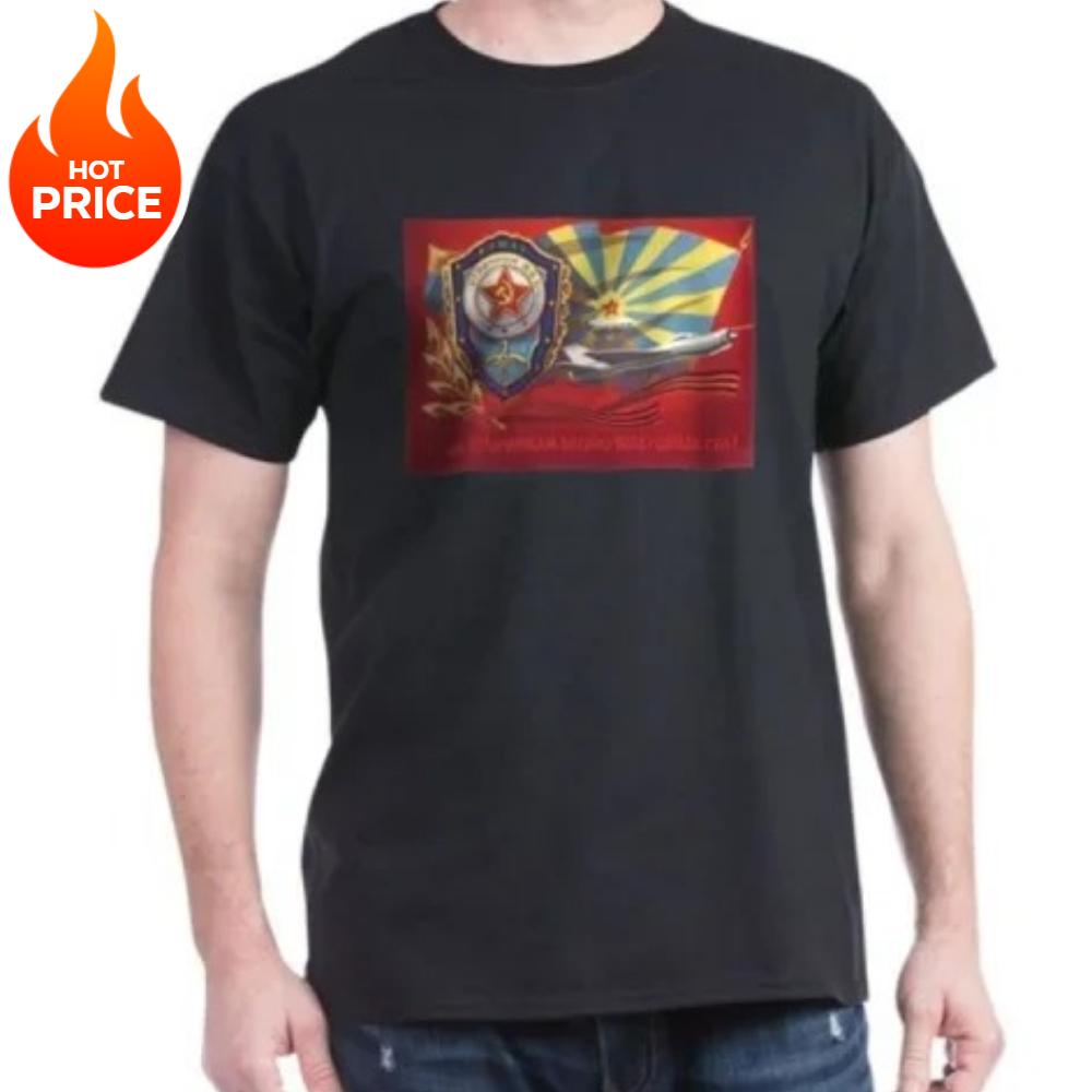 CCCP Soviet Russian Air Force TShirt 100 Cotton ONeck Short Sleeve Summer Casual Mens Tshirt Streetwear