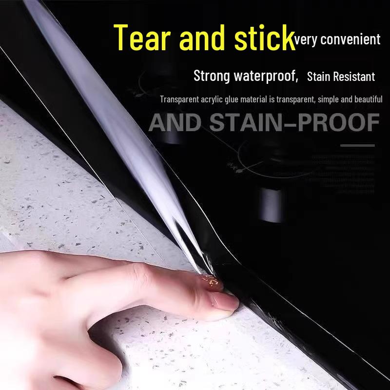 Waterproof Mildew-Proof Kitchen & Bath Edge Sealing Strip for Sinks, Stoves, and Toilets