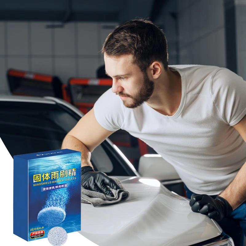 Car Windshield Washer Effervescent Tablets Liquid Replacement Concentrated 10/20/100 PCS Strong Cleaning for Autos