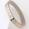 Waterproof Stainless Steel Elastic Stretch Bracelet Bangle For Women Jewelry
